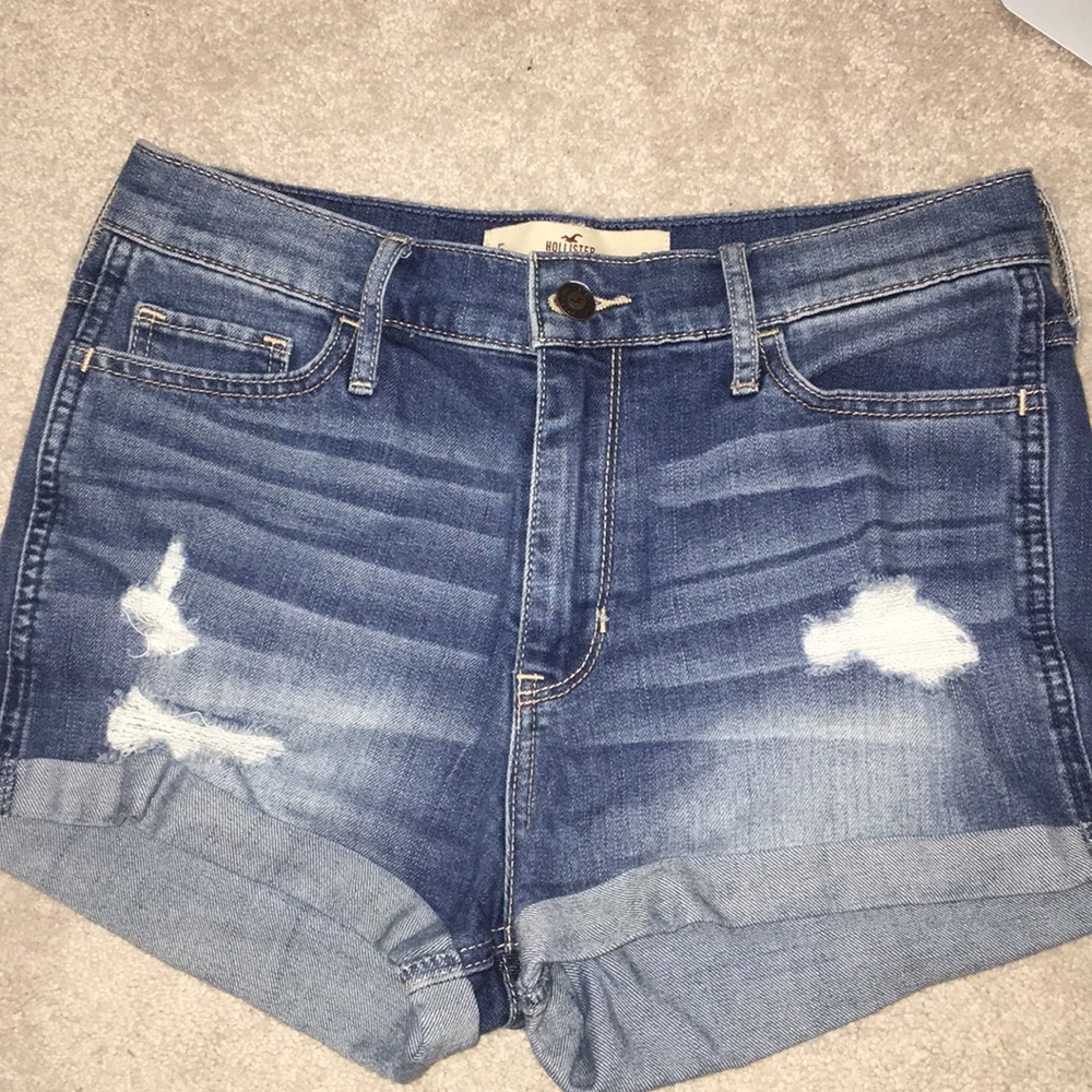 Hi Rise jean shorts - Hollister